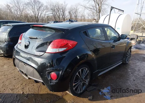 2016 Hyundai Veloster Turbo from USA, damaged, VIN KMHTC6AE6GU275078
